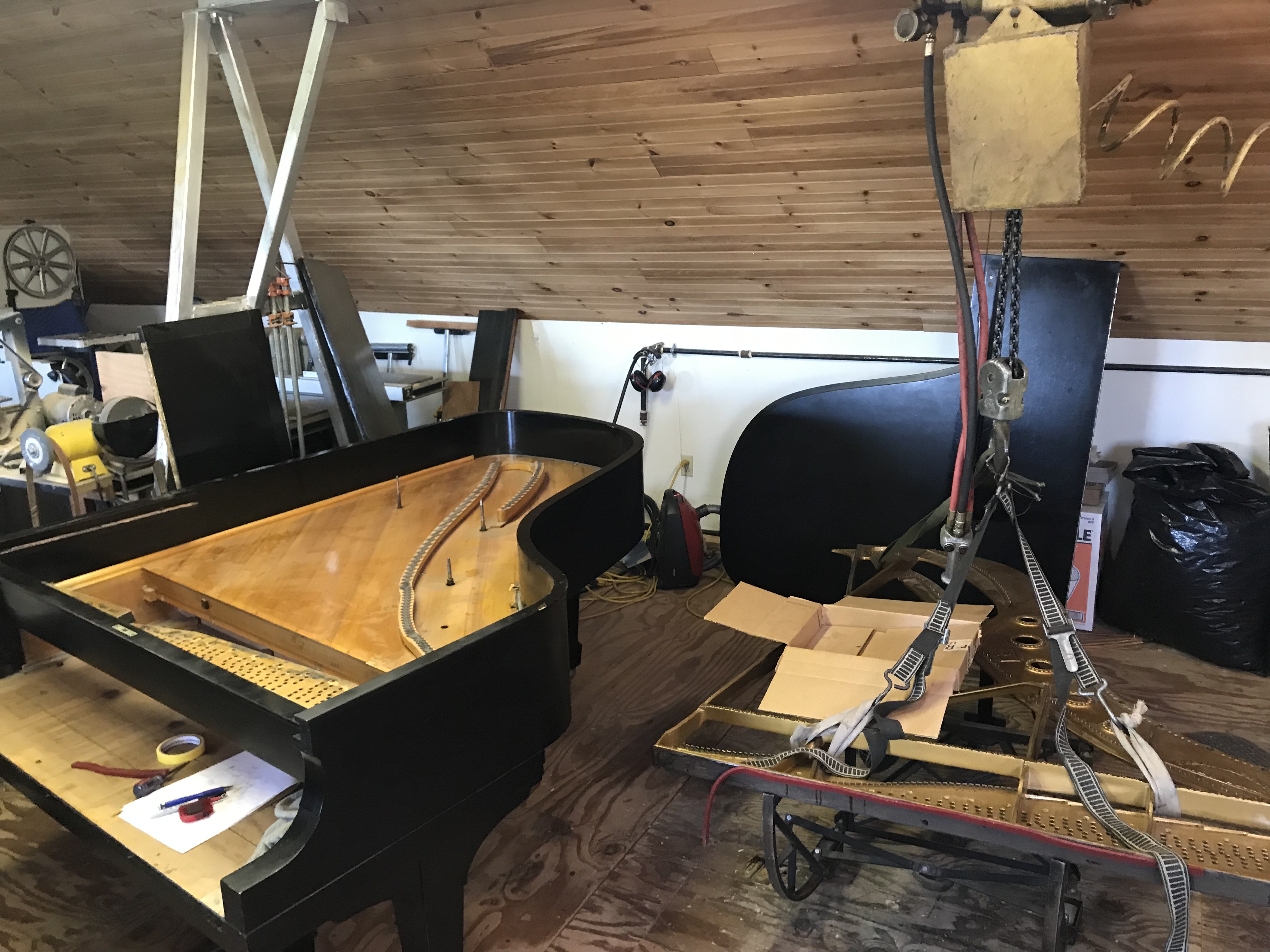Piano restoration and rebuilding work